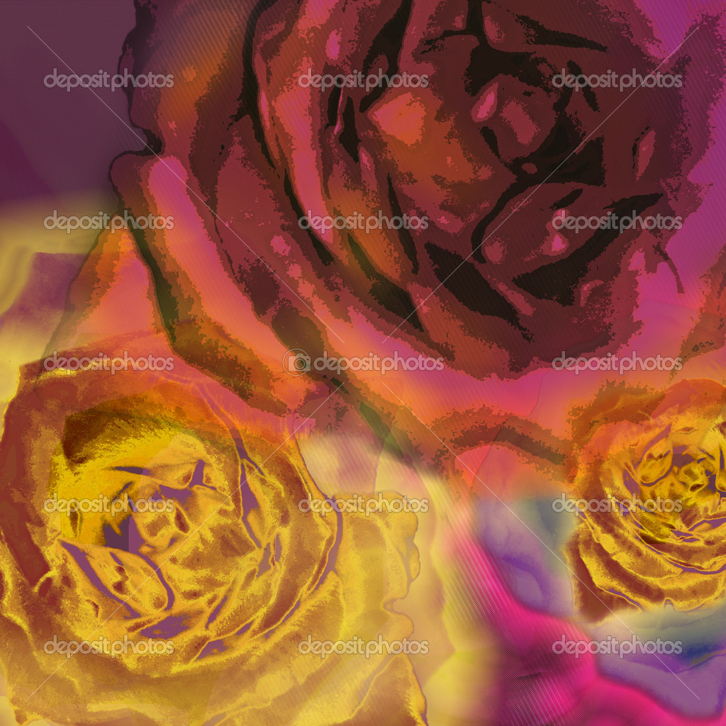 초록잎이 있는 아름다운 주황장미 배열 무료 스톡 사진 | FreeImages, image size:1024x1024