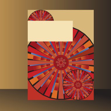 kırmızı kahverengi geometrik desen
