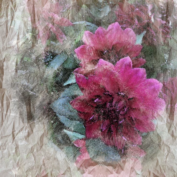 Rosa Blumen Hintergrund — Stockfoto