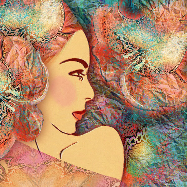 экзотический цветочный фон 77
