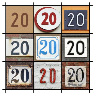 collage Numbers Twenty