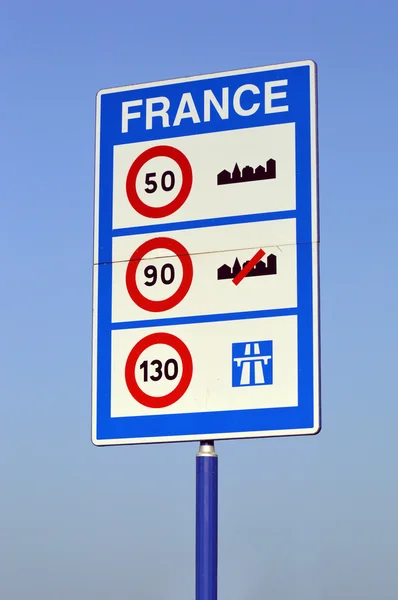 Speed limits in France — Stock Photo, Image