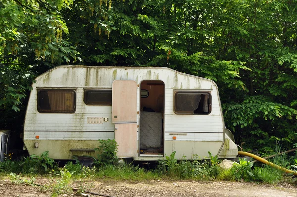 Oude caravan — Stockfoto
