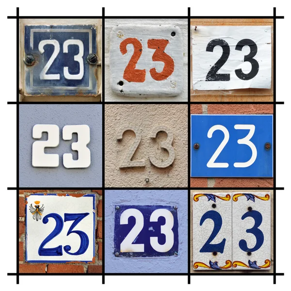 Numbers twenty three — Stockfoto