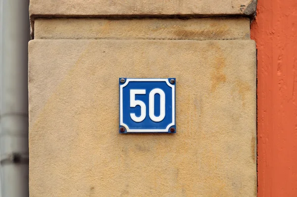 Number Fifty — Stock Photo, Image