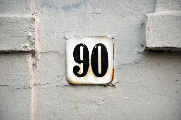 Number Ninety — Stock Photo, Image