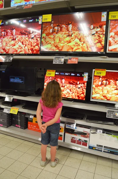 Televisie-winkel — Stockfoto