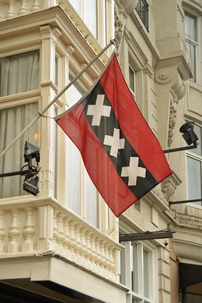 Amsterdam Stadt Flagge — Stockfoto