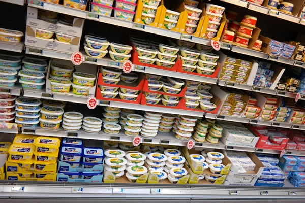 Butter und Margarine — Stockfoto