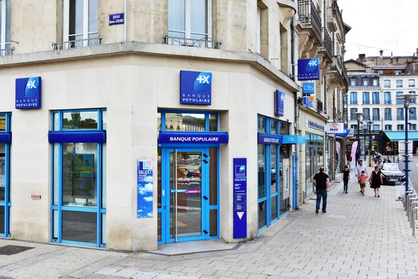 Verdun France 2017 Ağustos Banque Populaire Şubesi Groupe Banque Populaire — Stok fotoğraf