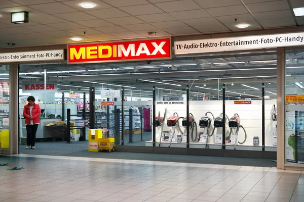 Goch Alemanha Maio 2015 Entrada Varejista Eletrônicos Medimax — Fotografia de Stock