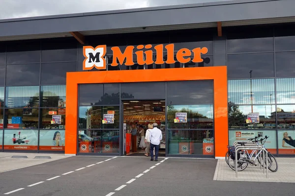 Kranenburg Germany July 2022 Entrance Mller Store Muller Primarily Cosmetics — Stok fotoğraf