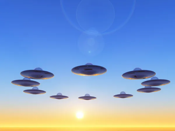 UFO's s — Stockfoto