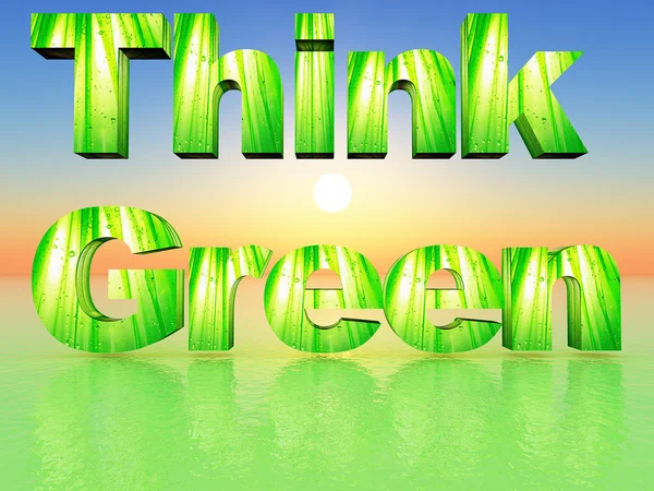 Σκέψου πράσινο — Φωτογραφία Αρχείου