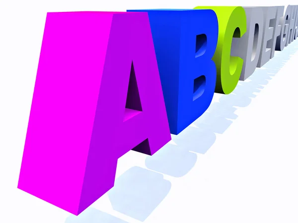 Abcde — 图库照片