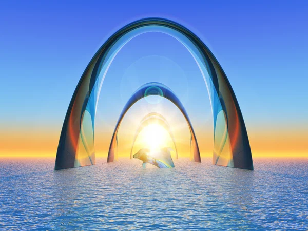 Sea gate — Stock Photo, Image