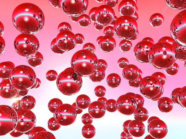 Red bubbles — Stock Photo, Image