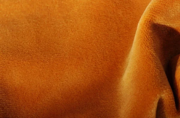 Sametová Textura Oranžová Barva Pozadí Drahé Luxusní Tkaniny Tapety Kopírovat Stock Snímky
