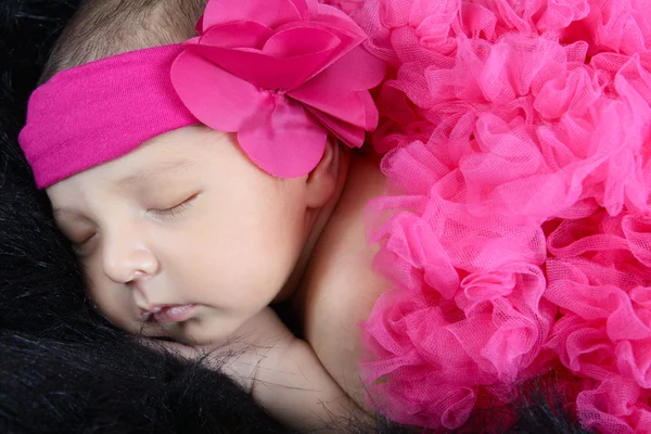 Sleeping baby girl — Stock Photo, Image