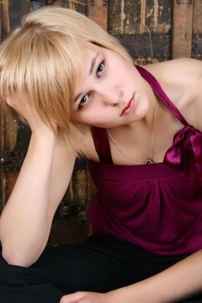 Prachtige blond — Stockfoto