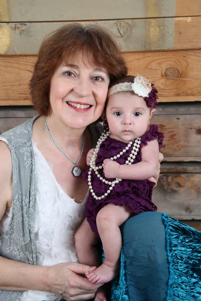 Grandma and Granddaughter — Stock Photo, Image