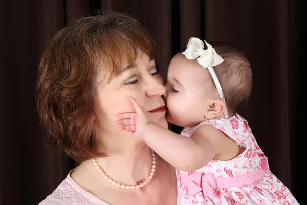 Grandmother and granddaughter — Stock Photo, Image