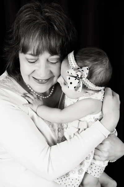 Grandmother and granddaughter — Stock Photo, Image