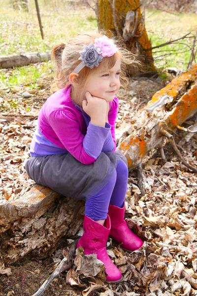 Dívka na jaře — Stock fotografie