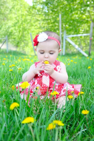 Весенний ребенок — стоковое фото