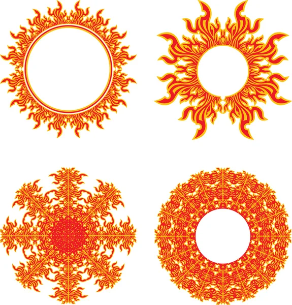 Circle of fire — Stock Vector