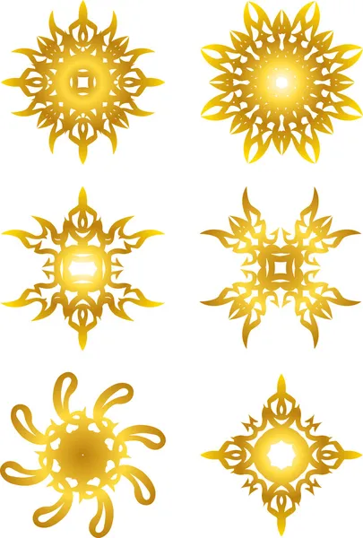 Símbolo de estrella de oro — Vector de stock