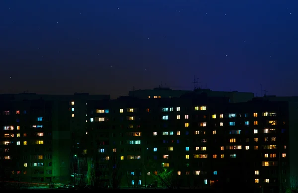 Νυχτερινή πόλη — Φωτογραφία Αρχείου