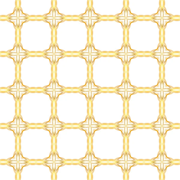 Seamless gold lattice — Stock Vector