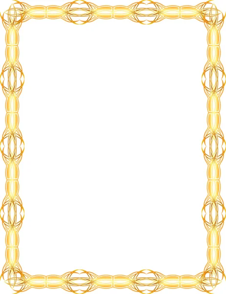 Gold frame — Stock Vector