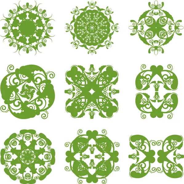 Símbolo floral — Vector de stock