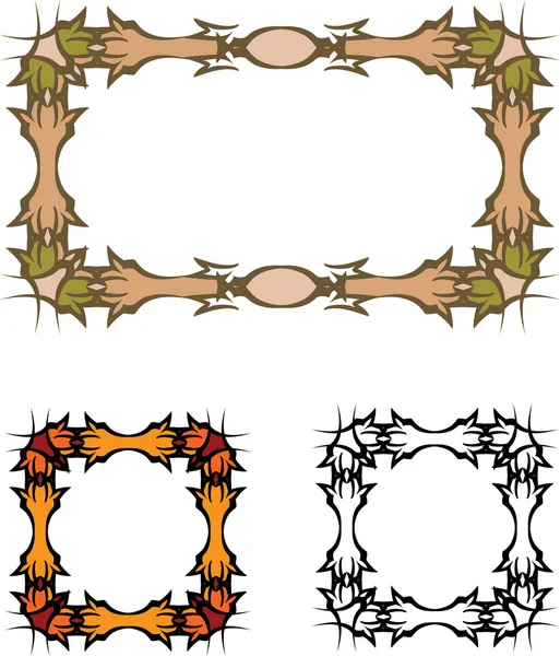 Vintage frames — Stock Vector