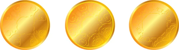 Gouden munten — Stockvector