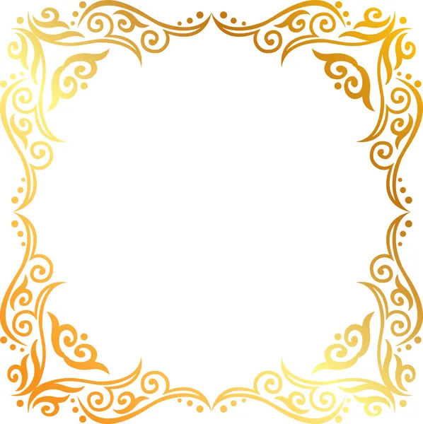 Gold frame — Stock Vector