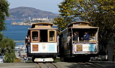 san francisco - Kasım 2012: kablo araba tramvay, 2 Kasım,