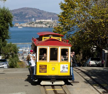 san francisco - Kasım 2012: kablo araba tramvay, 2 Kasım,