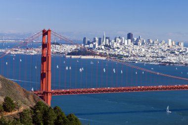 golden gate Köprüsü San francisco panorama w