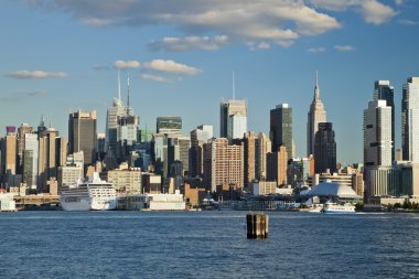 New York Şehri Öğleden sonra ufuk çizgisi