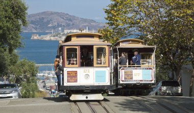 san francisco-ABD, 2 Kasım 2012: kablo araba tramvay. s