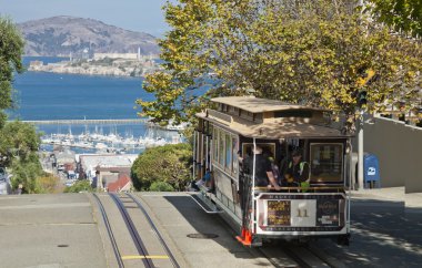 san francisco - Kasım 2012: kablo araba tramvay, 2 Kasım,
