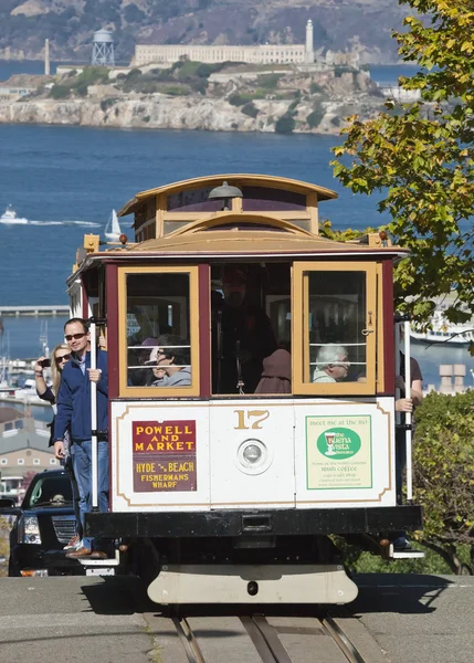 SAN FRANCISCO - NOVEMBRO 2012: O eléctrico do teleférico, 2 de Novembro , — Fotografia de Stock