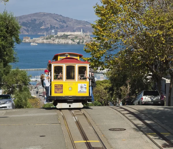 SAN FRANCISCO - NOVEMBRO 2012: O eléctrico do teleférico, 2 de Novembro , — Fotografia de Stock