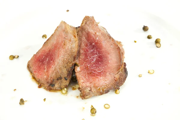 Grelhado Sirloin com pimenta verde — Fotografia de Stock