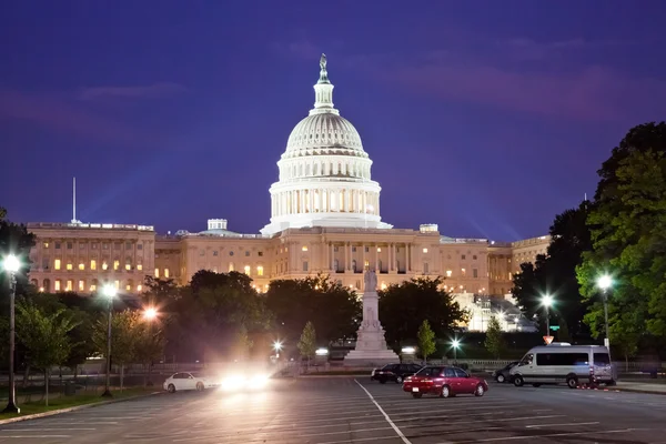 Capitolio de Estados Unidos en la noche — Foto de Stock