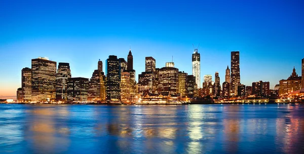 New York City Downtown con la Torre della Libertà — Foto Stock
