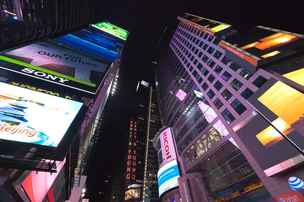 NOVA CIDADE DA IORQUE, EUA - New York Times Square Edifícios de escritórios — Fotografia de Stock